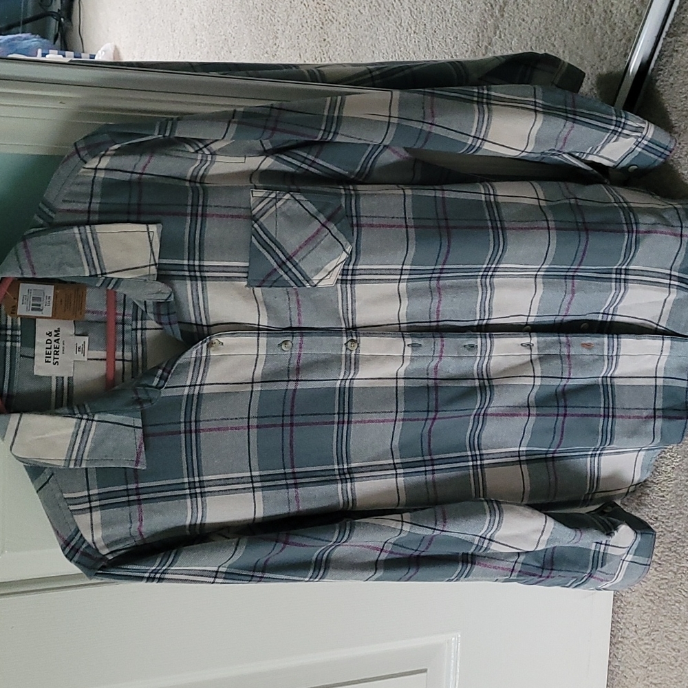 NWT Flannel Plaid Shirt 2x Field and Stream
